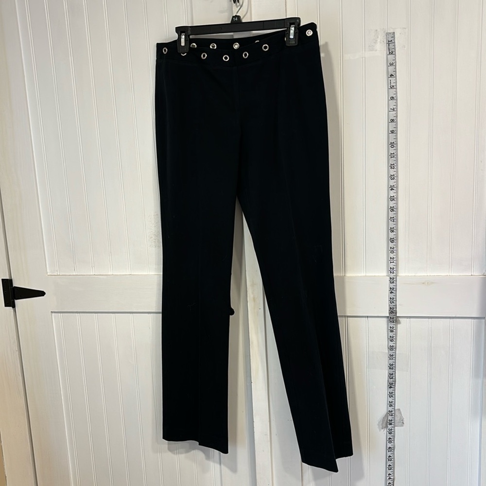 INC stretch cotton/lycra blend size 10. Waistband has metal grommets 90’s